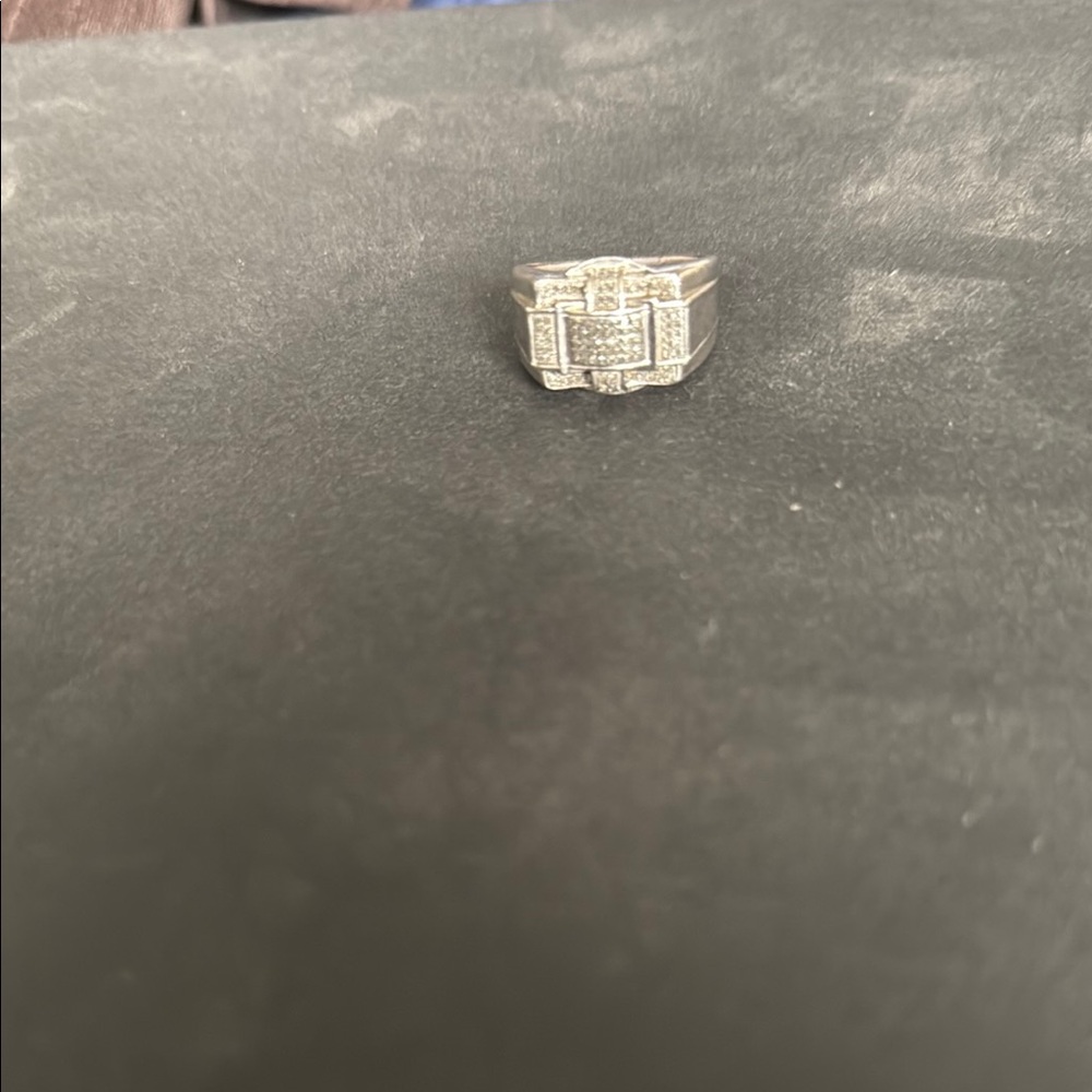 Silver Geometric Ring